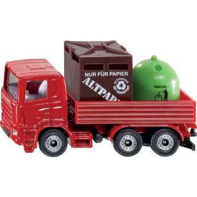 Recycling-Transporter aus Metall und Kunststoff