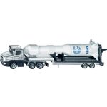 Tieflader mit Rakete aus Metall und Kunststoff