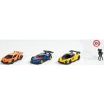 Geschenkset Supercars aus Metall und Kunststoff