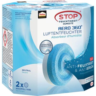 Luftentfeuchter Tab Aero 360, 2 Stück, Geruchsneutralisierer