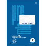 Premio Schulblock DIN A4, 50 Blatt, 90g/qm, Lineatur 27,...