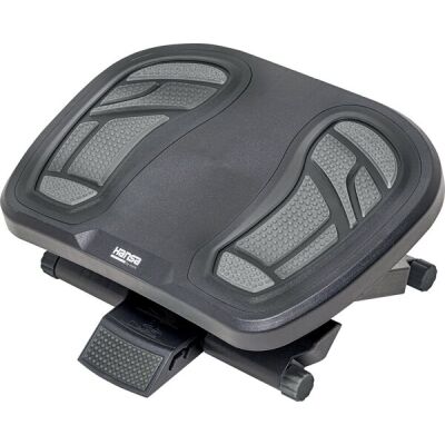 Fußstütze Footness Comfort DUO GREY, Höhenverstellbar, Oberfläche mit Noppen, schwarz, grau