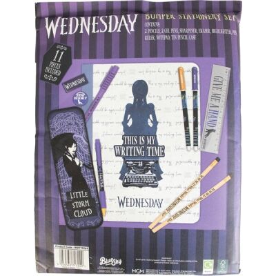Schreibwaren Set 11-teilig Wednesday, für Fans der Serie