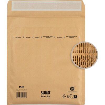 Papierpolstertasche 1515, 100 % recycelt, Innenmaß: 215 x 265 mm, braun, 50 Stück