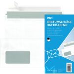 Briefumschlag DIN lang, mit Fenster, haftklebend,...