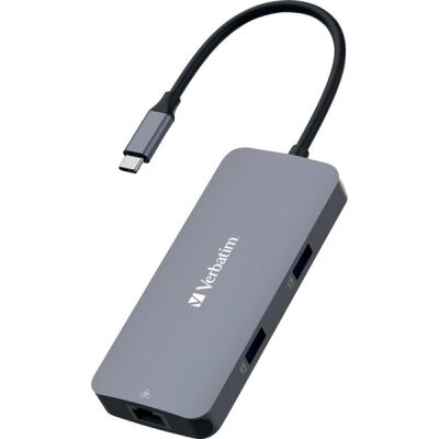 Multiport Hub, CMH-05, 5 Anschlüsse, 2x USB 3.2-A USB 3.2-C, HDMI 4K, RJ45, USB 3.1-C Kabel