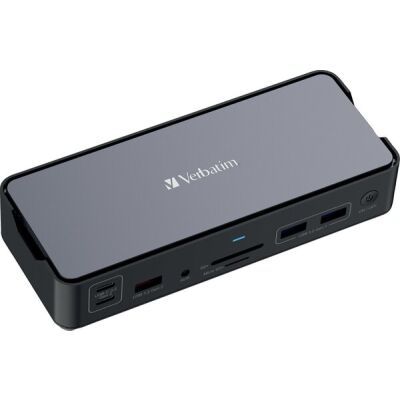 Docking Station, USB-C Pro, CDS-15 15-Port, Audio, 4x USB 2.0/3.2-A 2x USB 3.2-C, 2x HDMI 8K, DP, RJ45 SD, microSD, Retail