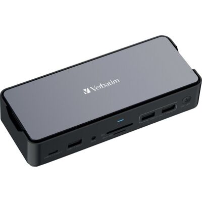 Docking Station, USB-C Pro, CDS-15SSD 15-Port, Audio, 4x USB 2.0/3.2-A 2x USB 3.2-C, 2x HDMI 8K, DP, RJ45 SD, microSD, SSD M2