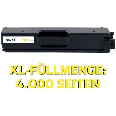 New Build Toner, ersetzt Brother TN-423Y, ca. 4.000 Seiten, gelb