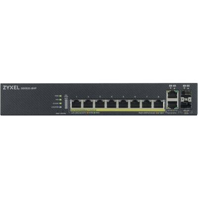 Smart Managed Switch GS1920-8HPv2, 130 Watt PoE+, Lüfterlos