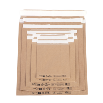 E-Commerce Papierversandtasche 260x70x410+100 mm mit Doppelfixverschluss