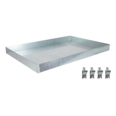 Zusatz-Umwelt-Wannenboden, 1000 x 600, verzinkt (Volumen: 22 Liter)