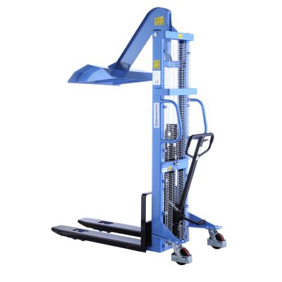 Hanselifter Hochhubwagen, max. Hub: 1.600 mm, Tragf.: 1000 kg, Typ: E-SDJ1016 inkl. Liftpress Aufsatz