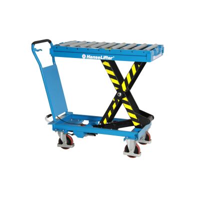 Hanselifter Hubtischwagen mit Rollenbahn, Tragf.: 500 kg, Typ: SPR500
