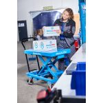 Hanselifter Hubtischwagen 500 kg mit Waage, Hubhöhe 1020 mm Typ: SPA500-W