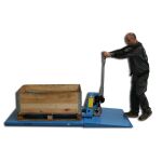 Hanselifter Flachform-Hubtisch mit Auffahrrampe, Tragf.: 1.000 kg, 380 V, Typ: HTF-G