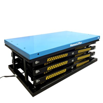 Stationärer Hubtisch 400 kg, Hubbereich 600 - 4.140 mm