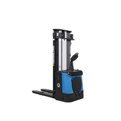 Smart-DH1236-PL-02, E-Deichselhochhubwagen, Hublast 1200kg, Hubhöhe 3600mm, mit Mitfahrplattform