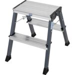 TREPPY DOPPEL-KLAPPTRITT ELOXIERT 2x2 STUFEN