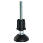 HÖHENVERSTELLBARE FUSSPLATTE M. GUMMIAUFLAGE (4...