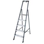 SECURO STUFEN-STEHLEITER ELOXIERT 5 STUFEN