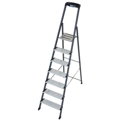 SECURO STUFEN-STEHLEITER ELOXIERT 7 STUFEN