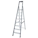 SECURO STUFEN-STEHLEITER ELOXIERT 8 STUFEN