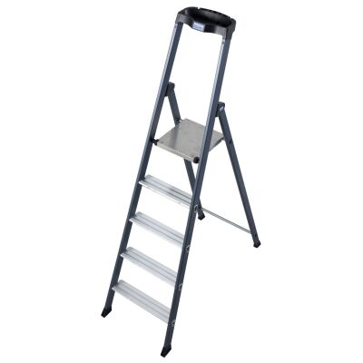 SEPRO S STUFEN-STEHLEITER ELOXIERT 5 STUFEN