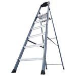 SEPRO S STUFEN-STEHLEITER ELOXIERT 6 STUFEN