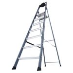 SEPRO S STUFEN-STEHLEITER ELOXIERT 7 STUFEN