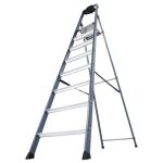 SEPRO S STUFEN-STEHLEITER ELOXIERT 8 STUFEN