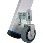 STABILO STUFEN-STEHLEITER, FAHRBAR 4 STUFEN