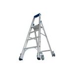 STABILO STUFEN-STEHLEITER, FAHRBAR 5 STUFEN