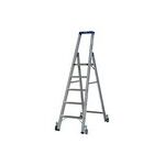 STABILO STUFEN-STEHLEITER, FAHRBAR 5 STUFEN