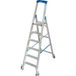 STABILO STUFEN-STEHLEITER, FAHRBAR 6 STUFEN