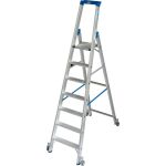 STABILO STUFEN-STEHLEITER, FAHRBAR 7 STUFEN