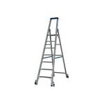 STABILO STUFEN-STEHLEITER, FAHRBAR 7 STUFEN