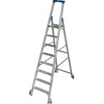 STABILO STUFEN-STEHLEITER, FAHRBAR 8 STUFEN