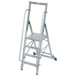 STABILO STUFEN-STEHLEITER MIT GROSSER STANDPLATTFORM 4...