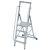 STABILO STUFEN-STEHLEITER MIT GROSSER STANDPLATTFORM 4 STUFEN