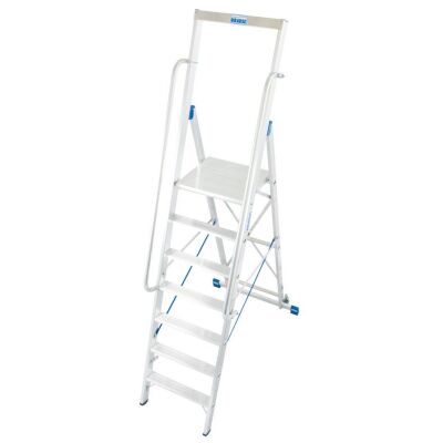 STABILO STUFEN-STEHLEITER MIT GROSSER STANDPLATTFORM 7 STUFEN
