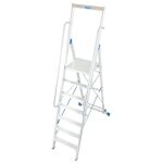 STABILO STUFEN-STEHLEITER MIT GROSSER STANDPLATTFORM 7...