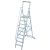 STABILO STUFEN-STEHLEITER MIT GROSSER STANDPLATTFORM 9 STUFEN