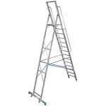 STABILO STUFEN-STEHLEITER MIT GROSSER STANDPLATTFORM 14 STUFEN