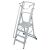 STABILO STUFEN-STEHLEITER MIT GROSSER PLATTFORM U. SICHERHEITSBÜGEL 4 STUFEN