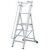 STABILO STUFEN-STEHLEITER MIT GROSSER PLATTFORM U. SICHERHEITSBÜGEL 4 STUFEN