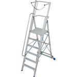 STABILO STUFEN-STEHLEITER MIT GROSSER PLATTFORM U....
