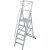 STABILO STUFEN-STEHLEITER MIT GROSSER PLATTFORM U. SICHERHEITSBÜGEL 6 STUFEN