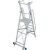 STABILO STUFEN-STEHLEITER MIT GROSSER PLATTFORM U. SICHERHEITSBÜGEL 6 STUFEN