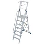 STABILO STUFEN-STEHLEITER MIT GROSSER PLATTFORM U....